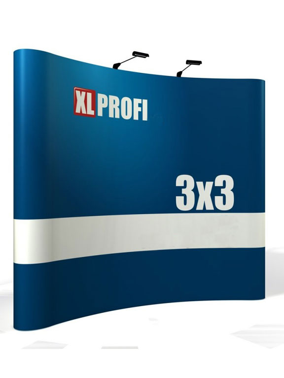 Pop Up 3 x 3 Panel Standard Curved